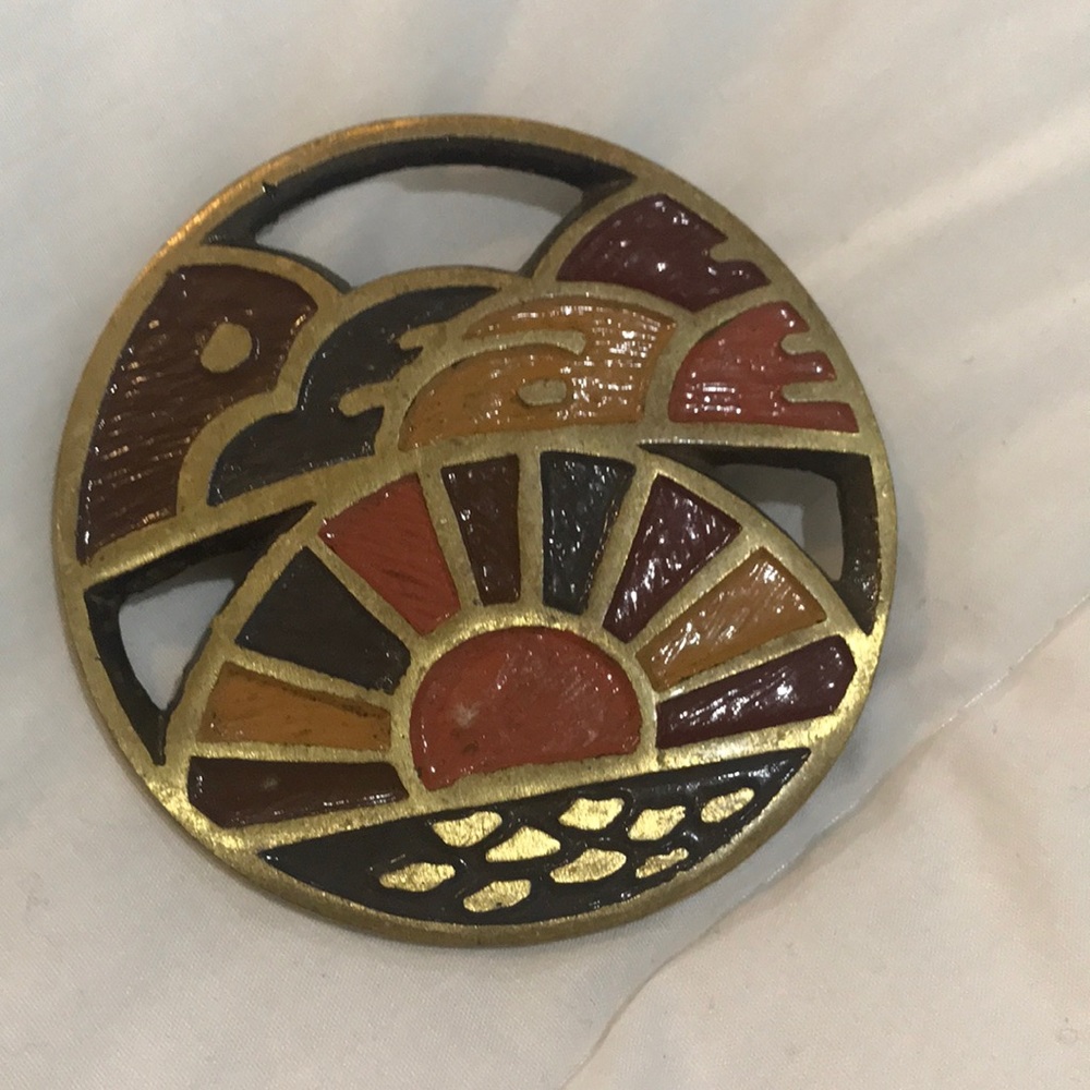 Vintage Peace Belt Buckle